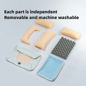 Colchoneta de Espuma Viscoelástica para Perros, Cuadrada, Fresca, para Verano, con Funda Extraíble y Resistente al Desgaste, Cama Portátil para Perros - Product Image 5
