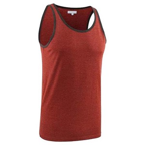 เสื้อกล้ามออกกำลังกายผู้ชายแบบไม่มีแขน  สำหรับเล่นกีฬา  ฟิตเนส  เพาะกาย  วัสดุโพลีเอสเตอร์ผสมสแปนเด็กซ์  รับผลิตแบบ OEM พร้อมสกรีนโลโก้ตามต้องการ - Product Image 4