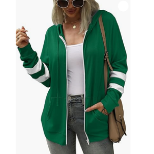 เสื้อฮู้ดลำลองและสเวตเตอร์ของผู้หญิงเสื้อมีฮู้ดระบายอากาศได้ดีมีฮู้ดลำลองไซส์ใหญ่พิเศษสำหรับผู้หญิง - Product Image 2