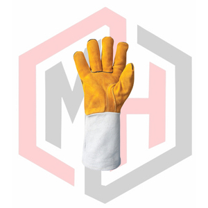 Gants de soudeur flexibles, respirants, avec poignets blancs en cuir, résistants à la déchirure, isolants thermiques, antistatiques, personnalisables, gants de sécurité pour - Product Image 3