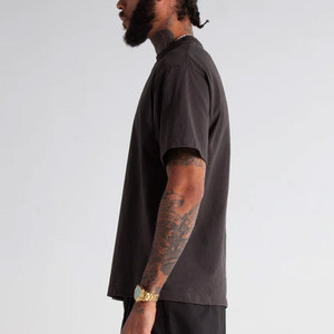 T-shirts surdimensionnés pour hommes T-shirts graphiques lavés Chemises en coton lourd Coupe ample T-shirts décontractés T-shirt - Product Image 1