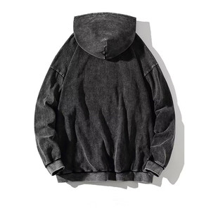 OEM en Chine Sweat à capuche personnalisé de haute qualité en coton lourd surdimensionné et performant pour hommes - Product Image 3