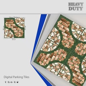 Azulejos de suelo de cerámica rústica de estacionamiento de alta resistencia de porcelana antideslizante 400x400mm 40x40cm superficie rectificada Digital antideslizante vitrificada - Product Image 5