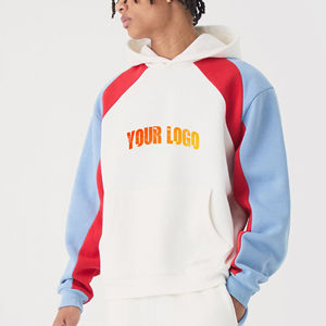 OEM/ODM Sweat à capuche surdimensionné 100% coton sur mesure à blocs de couleurs Sweat à capuche respirant de haute qualité à séchage rapide - Product Image 4