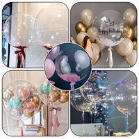 50 pièces clair 24 pouces Bobo ballons en vrac Jumbo farce bulles ballons pour noël mariage fête décor intérieur extérieur décoration