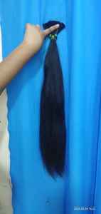 Extensions de cheveux humains naturels purs et originaux pour un donneur unique Vente à chaud de cheveux non tissés en vrac d'Inde Cheveux humains bruts à tête unique - Product Image 6