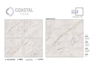 AAA + amron สีเทาเกรด600x600มม. กระเบื้องพอร์ซเลนความหนา9มม. ป้องกันการแตกมีความทนทานสูงพื้นผิวมันวาวสำหรับอิฐไฟสมัยใหม่ - Product Image 6