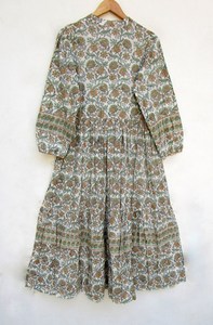 Happy Queens Mujeres Flor Impreso Playa Mini Vestido Bohemio Mini Algodón Indio Midi Elegante Bohemio Corto Vestidos Personalizados - Product Image 2