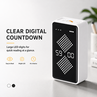 Timer Jam Pasir LED Digital Layar LED Definisi Tinggi Dapat Diisi Ulang Plastik Ramah Lingkungan Manajemen Waktu Membaca Anak-Anak