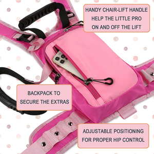 Arnés de <span class=keywords><strong>Snowboard</strong></span> para Niños Ajustable con Correa de Entrenamiento para Control de Velocidad, Duradero y Ecológico de Poliéster para Principiantes - Product Image 4