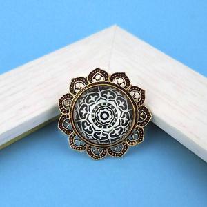 Jeweljunk Casual Style Fine Quality Stainless Steel Copper Inlay Antique Gold Plated <b>Adjustable</b> Finger <b>Ring</b> Free <b>Size</b>-1505531 - Product Image 1