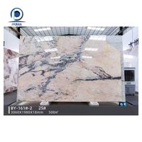 Dalles de marbre de luxe modernes Prima Industry Finition de surface polie naturelle pour les conceptions d'appartements et les projets graphiques avec LED