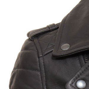 Chaqueta a prueba de viento impermeable de cuero genuino para mujer Slim Fit Color personalizable transpirable Biker Casual fácil de usar razonable - Product Image 6