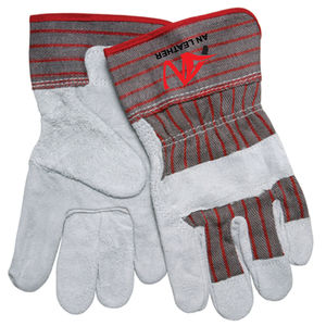 <b>Personal</b> <b>Protective</b> <b>Equipment</b> Shoulder Split Cowhide Leather Palm Gloves Leather Canadian Rigger Gloves for Hand - Product Image 1