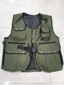 Chaleco completo de cetrería Cordura, chaleco completo verde para caza, senderismo y chaleco Hawking - Product Image 2