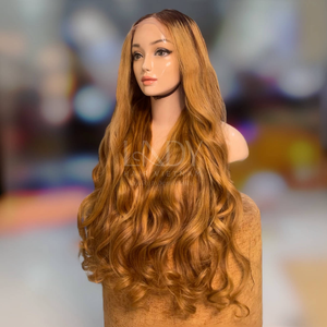 Vente en gros Prix meilleure qualité ondulés couleur perruques cheveux humains dentelle frontale cheveux vietnamiens bruts pour femmes noires - Product Image 4