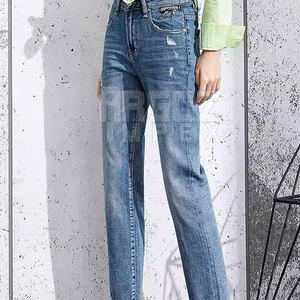 Nouveau design – Jean taille mi-haute pour femme, 100 % coton, idéal pour l'hiver – Meilleur prix pour le streetwear adulte - Product Image 6