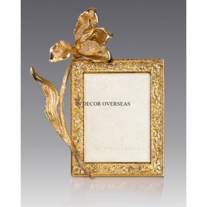 Qualité supérieure Métal Argent Brillant Poli Et Blanc Couleur Poudre Enduit Fleurs Designer Cadre Photo Pour Photos De Mariage - Product Image 6