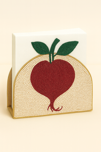 Porte-serviettes artisanal de qualité supérieure porte-serviettes perlé fait à la main vert Chili broderie cuisine et salle à manger décor Occasions spéciales - Product Image 2