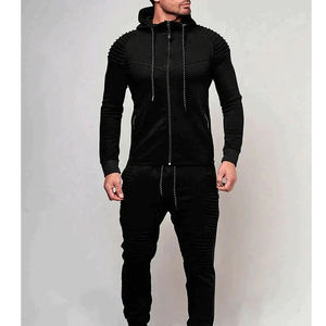 Chándales para hombre, conjunto de 2 piezas con capucha y pantalones de chándal, chándal de lana, traje de jogging Atlético informal para hombre - Product Image 4