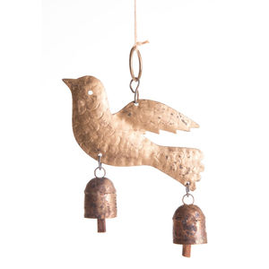 Modern Style Gold Metal Bird Wind Chime Bells Greatest Quality Fancy Design Wall Hanging Cow Bell <b>Christmas</b> <b>Decoration</b> On-<b>Sale</b> - Product Image 2