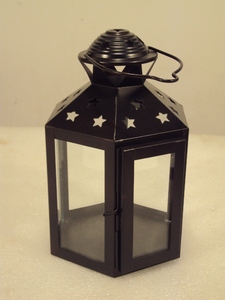 Linterna de Metal de estilo Vintage de diseño antiguo, Color Rojo Negro dorado para colgar y decoración de suelo para sala de estar del hogar - Product Image 2