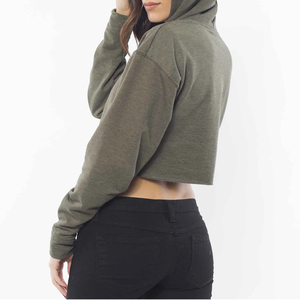 Sudaderas con Capucha de Invierno con Logotipo Personalizado de Nuevo Diseño para Mujer, Sudadera Holgada de Última Moda, Sudadera Corta para Mujer en Venta en Línea - Product Image 6