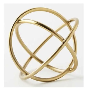 ประติมากรรมโลหะทรงกลมสุดหรู ใหม่ล่าสุดสำหรับตกแต่งบ้านและโต๊ะทำงาน งานประติมากรรมสมัยใหม่จากจีนและอินเดีย - Product Image 1