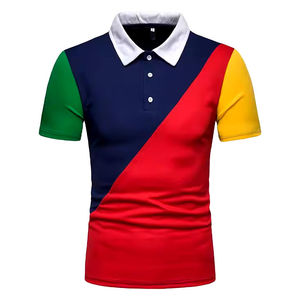 เสื้อโปโลสำหรับผู้ชายเสื้อยืดโปโลดีไซน์ใหม่พิมพ์ลายสีพื้นเสื้อยืดโลโก้ออกแบบได้ตามต้องการ - Product Image 2