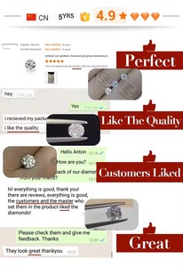 Certificat IGI 1CT 2CT 3CT 5CT diamant en vrac coupe ovale excellente qualité pour bagues diamant CVD - Product Image 4