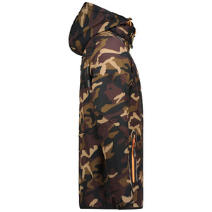 Chaqueta Softshell de poliéster de manga larga de tendencia para hombre, venta al por mayor, chaqueta duradera con cremallera para exteriores con logotipo personalizado - Product Image 3