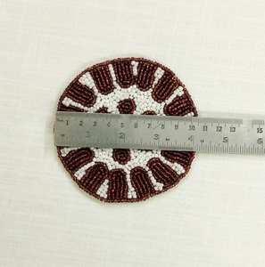 ที่รองแก้วลูกปัดงานหัตถกรรม MS-ของขวัญจากโบสถ์คลาสสิกและศาสนาพร้อมแผ่นรองโพลีเอสเตอร์ขนาด4x4นิ้ว - Product Image 4