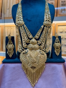 Ensemble de bijoux de mode Dubai Vintage Style en cuivre plaqué or 24K pour mariage, fiançailles, anniversaire ou cadeau - Product Image 2