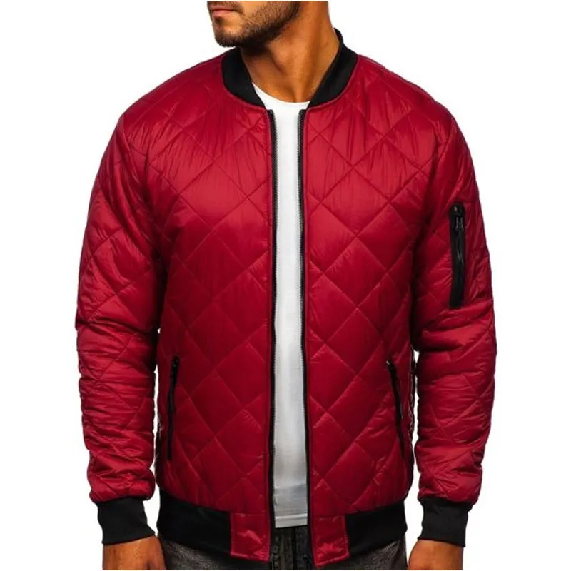 High Street Simple Style Full Zipper Bomber Jacket Venta al por mayor Mejor precio Winter Season Wear Bomber Jacket