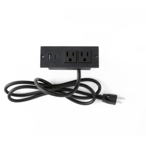 Offres Spéciales USB A & Type C Bande d'alimentation encastrée aux normes de sécurité américaines avec design compact à 2 prises pour canapé/bureau/table - Product Image 1