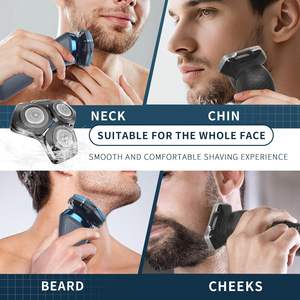 Tête de rasoir électrique de remplacement à triple lame pour rasoirs de la série, étanche IPX7, rasoir rotatif et à grille pour le visage et le corps - Product Image 4