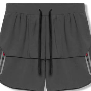 ชุดออกกำลังกายขาสั้นมีเชือกผูกสำหรับผู้ชายกางเกงขาสั้นชายหาดแบบลำลองนุ่มและน้ำหนักเบามีกระเป๋าลายพื้นสำหรับฤดูร้อน - Product Image 5