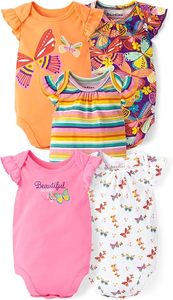 Offerta Primaverile ed Estiva: Set di <span class=keywords><strong>5</strong></span> Body per Neonati Unisex in 100% Cotone, Motivo Tinta Unita, 0-3 <span class=keywords><strong>Mesi</strong></span> - Product Image 6
