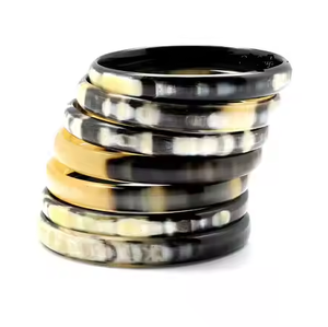 Bracelet en corne naturelle polie à la main, écologique, bijoux de mode, meilleur design, bracelet d'amour par Crescent Crafts - Product Image 1