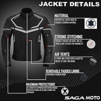 Vestes de moto d'été isolées coupe-vent à manches longues en polyester/coton 420g Nomad Trail de David Sports Wear pour les motards urbains, nouveauté