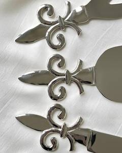 Best Selling Metal Silver <b>Cheese</b> <b>Set</b> in Best Quality From India For Restaurant with Custom Logo - Product Image 5