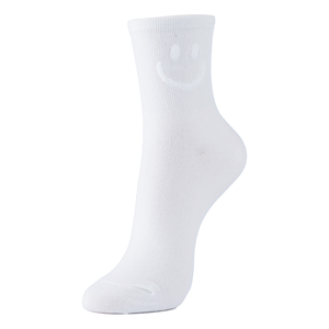 Chaussettes en coton pour femmes - Anti-bactériennes, tricotées, motif de dessin animé pour le visage, design amusant et original, chaussettes coréennes quotidiennes invisibles - Product Image 6