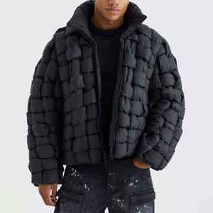 Chaqueta acolchada transpirable de calidad Collage personalizada hecha profesionalmente para hombres Streetwear chaqueta de burbuja cálida con estampado 3D de gran tamaño - Product Image 6