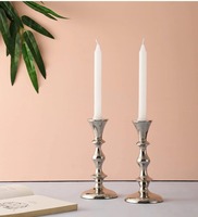 Support de bougie de Noël en fer forgé fait main de qualité supérieure, avec impression en relief, 2 couleurs, pour bougies chauffe-plat et pilier