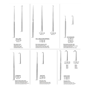 Retractor Quirúrgico Manual de Acero Inoxidable de 18 cm, Tipo Gillies, con Punta Afilada y Roma - Product Image 6