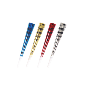 Set di 4 Cornetti per Capodanno da 9,8 Pollici in Plastica - Product Image 1