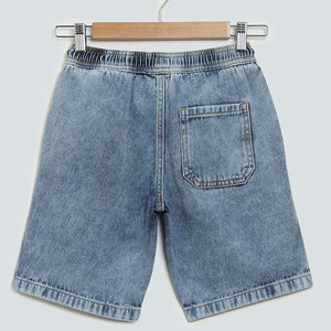 Shorts en polyester bleu glace à fleurs, coupe slim, taille haute, pour garçons, enfants, décontractés, style sweatpants - Product Image 2