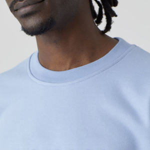 Sweat-shirt à capuche décontracté pour homme, col rond, coupe oversize, en molleton écologique léger, tricoté, à manches longues - Product Image 3