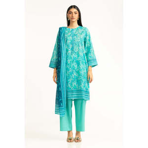 Conjunto de Traje de Jardín Estampado de 3 Piezas para Mujer Aqua - Product Image 3