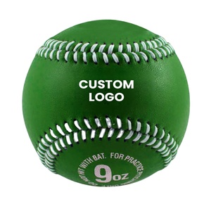 Pelota de béisbol de cuero Pu a granel OEM al por mayor con logotipo personalizado, pelota base ligera promocional para Partido de entrenamiento, corcho para jugar - Product Image 2